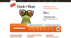 Desktop Screenshot of geekhost.ca